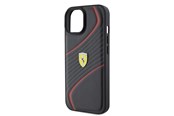 Mobil - Deksel og etui - Ferrari Twist Metal Logo Case for iPhone 15 - Black - 3666339170998