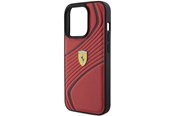 Mobil - Deksel og etui - Ferrari Twist Metal Logo Case for iPhone 15 Pro - Red - 3666339170974