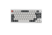 Tastatur - Keychron Q1 Ultra 75% 8K Wireless Tri-Mode - POM Red - Gamingtastatur - Uten numpad - Nordisk - Hvit - Q1U-P1-BO