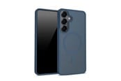 Mobil - Deksel og etui - CRONG Hybrid Matte Magnetic - MagSafe Case for Samsung Galaxy S25 (Navy Blue) - CRGHMMSGS25NBL
