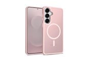 Mobil - Deksel og etui - CRONG Hybrid Matte Magnetic - MagSafe Case for Samsung Galaxy S25 (Pink) - CRGHMMSGS25PNK