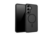 Mobil - Deksel og etui - CRONG Hybrid Matte Magnetic - MagSafe Case Samsung Galaxy S24 (Black) - CRGHMMSGS24BLK