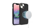 Mobil - Deksel og etui - CRONG Color Cover Magnetic - iPhone 14 / iPhone 13 MagSafe Case (Black) - CRG-COLRM-IP1461-BLK