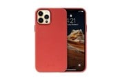 Mobil - Deksel og etui - CRONG Essential Cover - iPhone 12 Pro Max Faux Leather Case (Red) - CRG-ESS-IP1267-RED