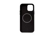Mobil - Deksel og etui - CRONG Essential Cover Magnetic - iPhone 12 Pro Max MagSafe Leather Case (Black) - CRG-ESSM-IP1267-BLK