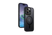Mobil - Deksel og etui - CRONG Hybrid Frost MAG Cover - iPhone 15 Pro Max MagSafe Case (Black) - CRG-HFM-IP1567P-BLK