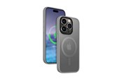 Mobil - Deksel og etui - CRONG Hybrid Frost MAG Cover - iPhone 15 Pro Max MagSafe Case (Gray) - CRG-HFM-IP1567P-LGR