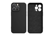 Mobil - Deksel og etui - Hurtel Silicone Case for Samsung Galaxy A55 - Black - 5907769360503