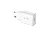 Mobil - Adaptere og ladere - CRONG USB-C Travel Charger – USB-C Power Delivery 20W Wall Charger (White) - CRG-TUSBC20-WHI