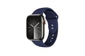 Smartklokke - Tilbehør - CRONG Liquid - Apple Watch Strap 44/45/46/49 mm (Navy Blue) - CRG-44LQB-MBL