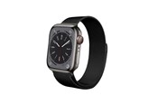 Smartklokke - Tilbehør - CRONG Milano Steel - Stainless Steel Strap for Apple Watch 44/45/46/49 mm (Black) - CRG-44MST-BLK