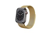 Smartklokke - Tilbehør - CRONG Milano Steel - Stainless Steel Strap for Apple Watch 44/45/46/49 mm (Gold) - CRG-44MST-GLD