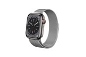 Smartklokke - Tilbehør - CRONG Milano Steel - Stainless Steel Strap for Apple Watch 44/45/46/49 mm (Silver) - CRG-44MST-SLV