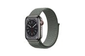 Smartklokke - Tilbehør - CRONG Nylon - Sport Band for Apple Watch 44/45/46/49 mm (Military Green) - CRG-44NLB-MGN