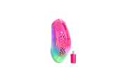 Mus - SteelSeries Aerox 3 WL Gen 2 (Magenta Haze) - Gaming mus - Optisk - 5 - Rosa med RGB - 62716