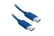 USB - SBS TECABLETISSUETCCB USB-C - USB-C 1.5m 60W braided cable - blue - TECABLETISSUETCCB