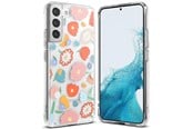 Mobil - Deksel og etui - Ringke Fusion Design Armored Case Cover with Gel Frame Samsung Galaxy S22+ (S22 Plus) Transparent (Floral) (F593R31) - 8809848204623