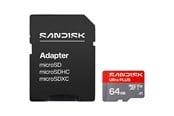 Minnekort - SANDISK Ultra PLUS microSD/SD - 150MB/s - 64GB - SDSQUWC-064G-GN6MA