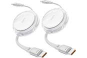 USB - iOttie 100W Retractable USB-C Cable 2 Pack - white - IOTACC610