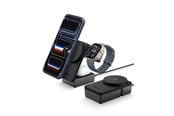 Mobil - Adaptere og ladere - Spigen Essential MagSafe 3-in-1 Wireless Charger EF323MQ black - ACH10398