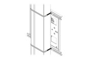 Veggmontering, AV-braketter & AV-møbler - Chief Square 8" x 6" U-Bolt Set - Mounting Component - Max - recommended for - FCAVCSU80