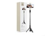 Mobil - Andre tilbehør - Tech-Protect L05S Bluetooth Selfie Stick with Tripod up to 105cm with LED Lamp - Black - 5906203690381