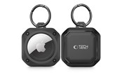 Mobil - Deksel og etui - Tech-Protect Rough Pro Case for Apple AirTag 1/2 with Wheel - Black - 5906203691333