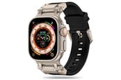 Smartklokke - Tilbehør - Tech-Protect Delta Pro Strap for Apple Watch 4 / 5 / 6 / 7 / 8 / 9 / SE / Ultra 1 / 2 (42 / 44 / 45 / 49 mm) - Black and Titanium - 5906302307821