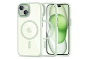 Mobil - Deksel og etui - Tech-Protect  MagMat MagSafe Case for iPhone 15 - Clear Green - 5906302307982
