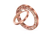 Mobil - Andre tilbehør - Tech-Protect MMR200 magnetic handle / ring with MagSafe - pink with crystals - 5906302308774