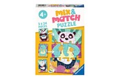 Puslespill - Ravensburger - Funny Animals Mix & Match - 10105137