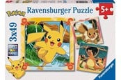 Puslespill - Ravensburger Pokémon 3x49p - 5+ - 12004062
