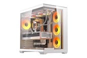 Kabinett - Darkflash C280 Computer Case + 7 Fans - Kabinett - Hvit - C280 WHT +7F