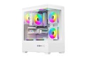 Kabinett - Darkflash C365 Computer Case + 5 Fans - Kabinett - Hvit - C365 WHT +5F