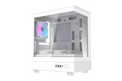 Kabinett - Darkflash DB330M Computer Case + 3 Fans - Kabinett - Hvit - DB330M White +3F