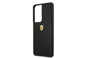 Mobil - Deksel og etui - Ferrari On Track Perforated Case for Samsung Galaxy S21 Ultra - Black - 3700740496442