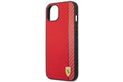 Mobil - Deksel og etui - Ferrari Carbon Case for iPhone 14 Plus - Red - 3666339063856