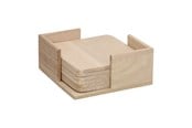 Treleker - Playwood Wooden Holder with 6 Coasters - SL094A
