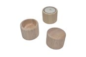 Treleker - Playwood Wooden Tealight Holder Round Standing - SL204BRU