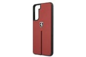 Mobil - Deksel og etui - Ferrari Off Track Leather Nylon Stripe Case for Samsung Galaxy S21 - Red - 3700740496183