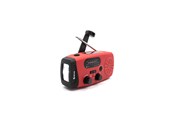 DAB, nettverks- og klokkeradio - DENVER SCR-2007 - Emergency Radio - Solar - Dynamo - 2000 mAh Powerbank - FM - FM - Mono - Rød - SCR-2007