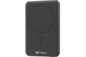 Nødlader - Sandberg SemiSolidState Magnet Powerbank 5000 Nødlader - Svart - 5000 mAh - 421-50