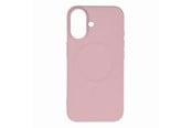Mobil - Deksel og etui - Hurtel Liquid Silicone Case MagSafe for iPhone 16 - Light Pink - 5907769363382