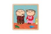 Puslespill - Barbo Toys Puzzle 16 Pcs Wooden Puzzle Friends Tre - 7835