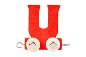 Treleker - Small Foot - Wooden Letter Train Color - U - 10371-display12