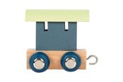 Treleker - Small Foot - Wooden Letter Train Polar - Wagon Blue Green - 12 pieces - 12565-display12