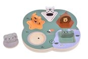 Puslespill - Small Foot - Wooden 3D Animal Sounds Puzzle Safari Tre - 12756