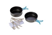 Camping & Friluftsliv - Meva Tourist dishes with cutlery SET for 2 people. - 8595051206256
