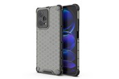 Mobil - Deksel og etui - Hurtel Honeycomb Case for Xiaomi Redmi Note 12 Pro+ Armored Hybrid Cover Black - 9145576277737