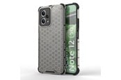 Mobil - Deksel og etui - Hurtel Honeycomb Case for Xiaomi Redmi Note 12 5G / Poco X5 5G Armored Hybrid Cover Black - 9145576277690